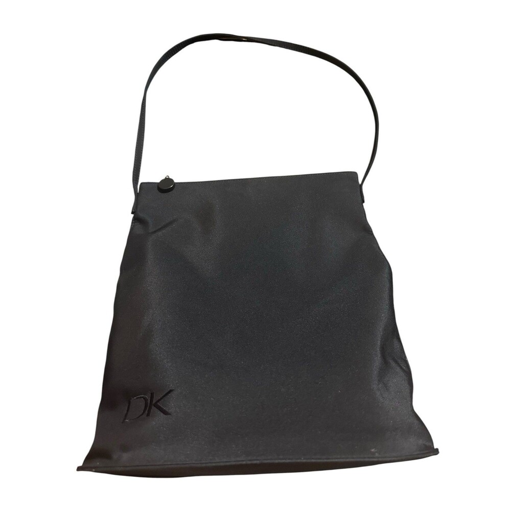 Donna Karan Vintage 90s Black Nylon Shoulder Bag EUC CLASSIC, MINIMALIST